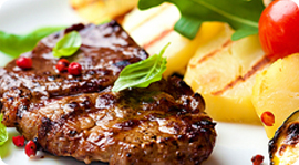 Осенний ланч "Гжель". Restaurants Omsk